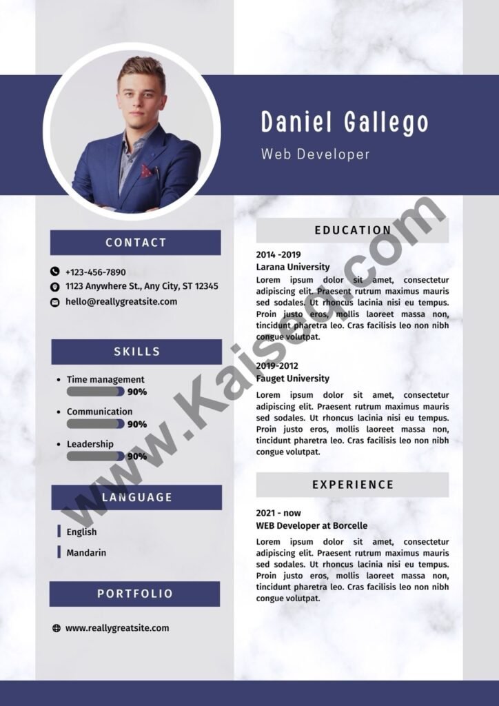 Resume Format pdf